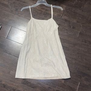 Altar’d State Taupe Eyelet Dress